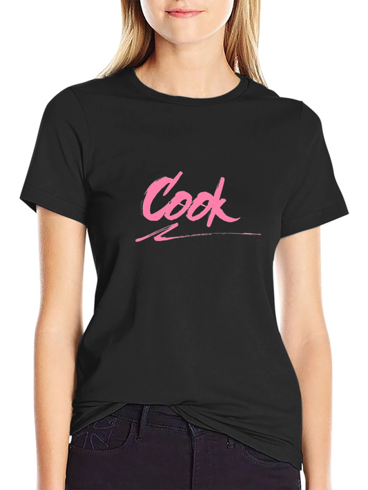 Cook Graphic Tee - Black Cotton T-Shirt