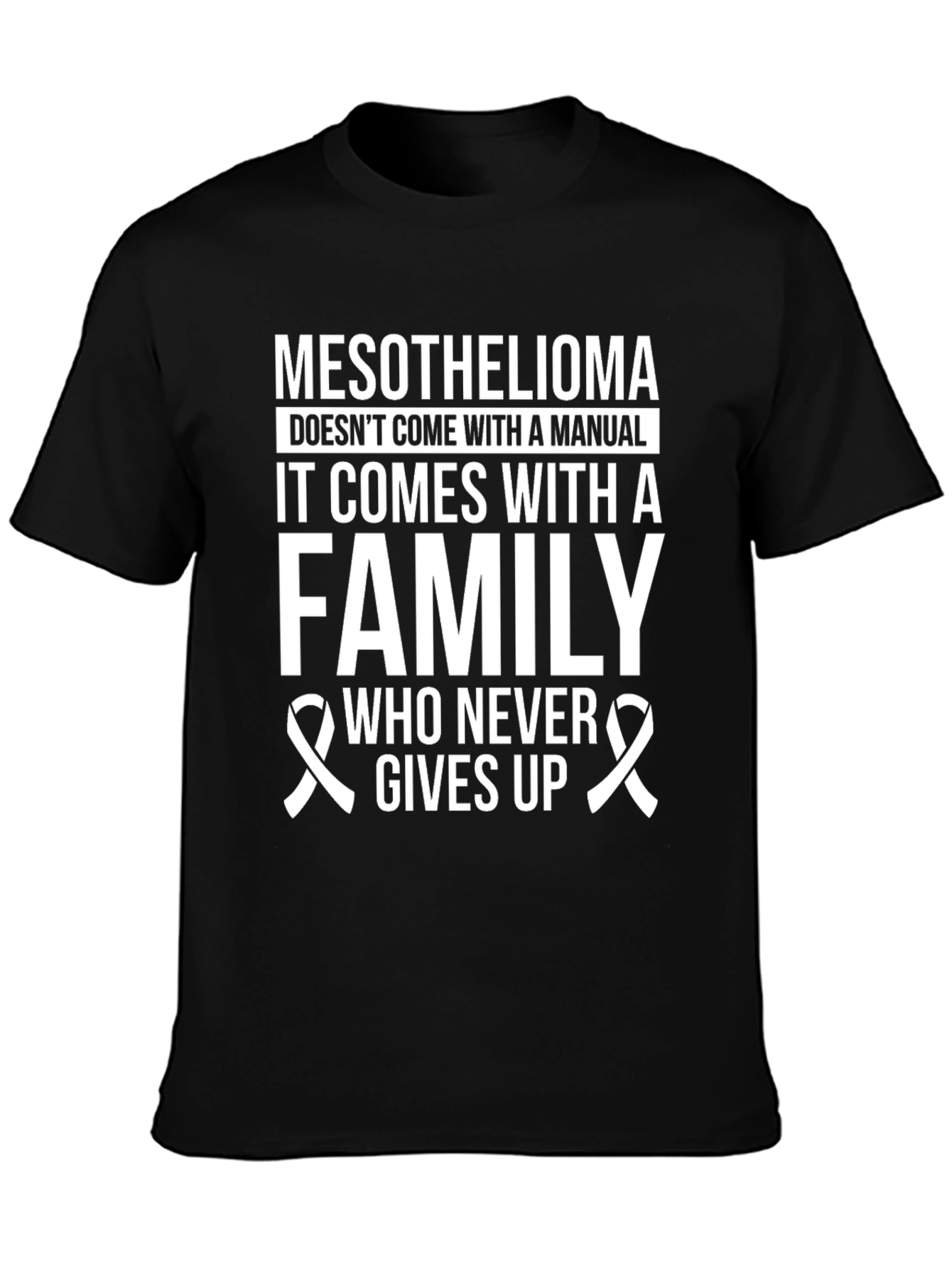 Mesothelioma Awareness T-Shirt Family Support