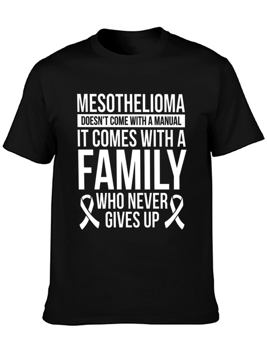 Mesothelioma Awareness T-Shirt Family Support