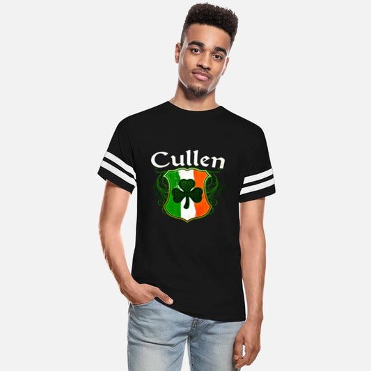 Cullen Irish Surname Ireland Flag Shield Shamrock