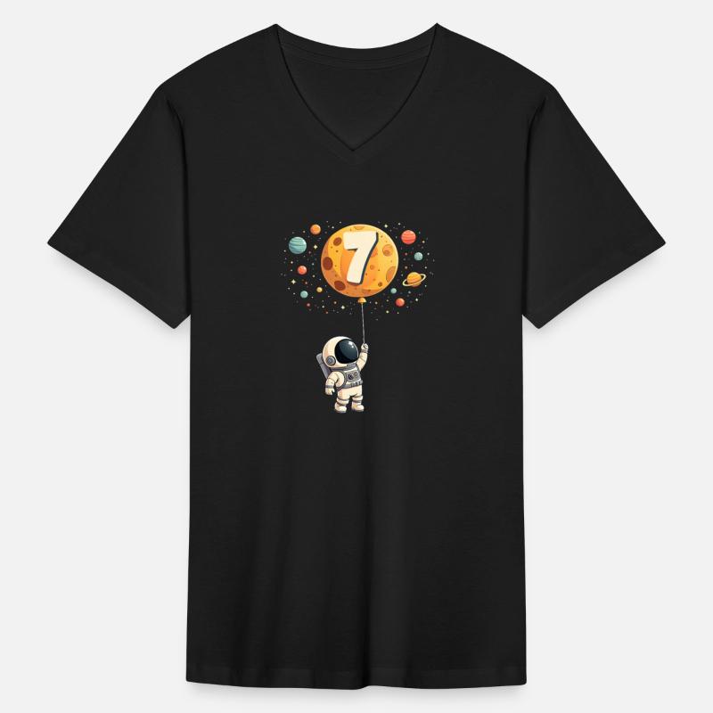 Cute Astronaut 7th Birthday Space Theme