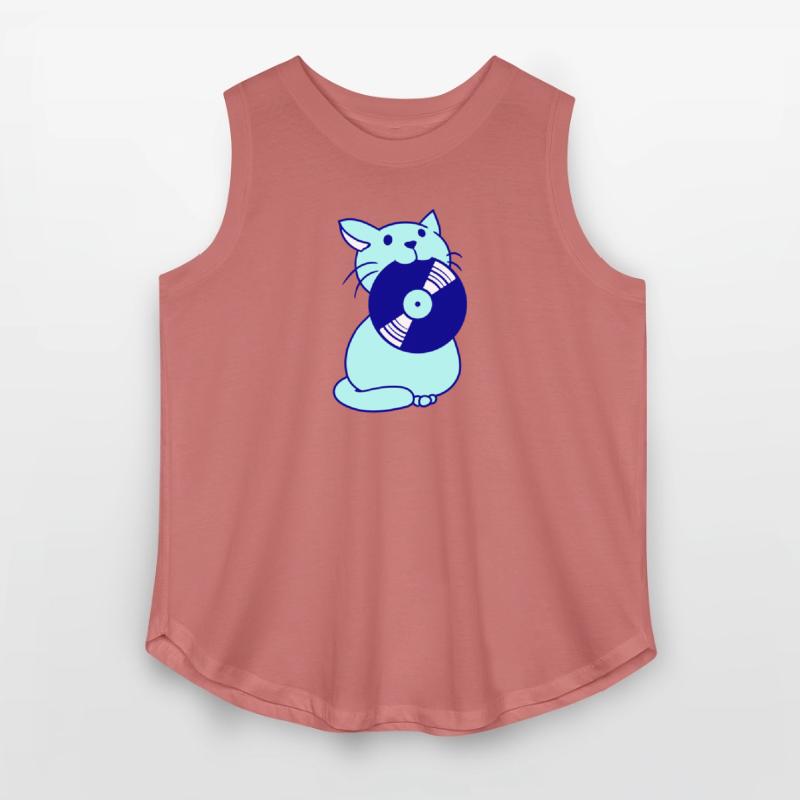 Cute DJ Cat Pet Kitten Vinyl Music Record Party