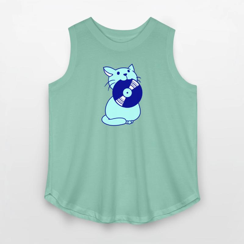 Cute DJ Cat Pet Kitten Vinyl Music Record Party