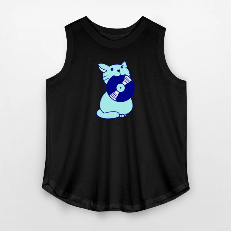 Cute DJ Cat Pet Kitten Vinyl Music Record Party