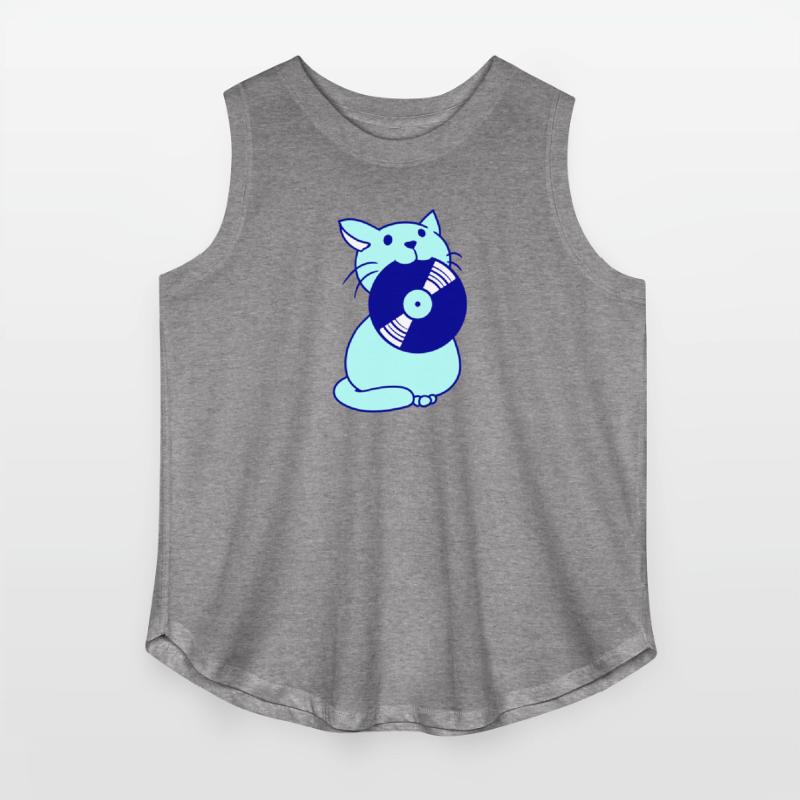 Cute DJ Cat Pet Kitten Vinyl Music Record Party