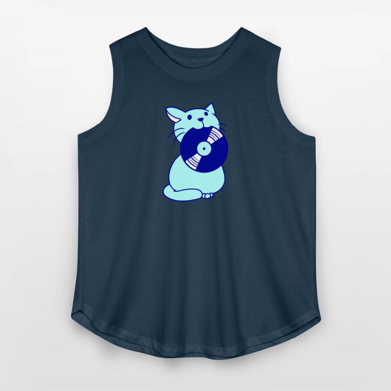 Cute DJ Cat Pet Kitten Vinyl Music Record Party