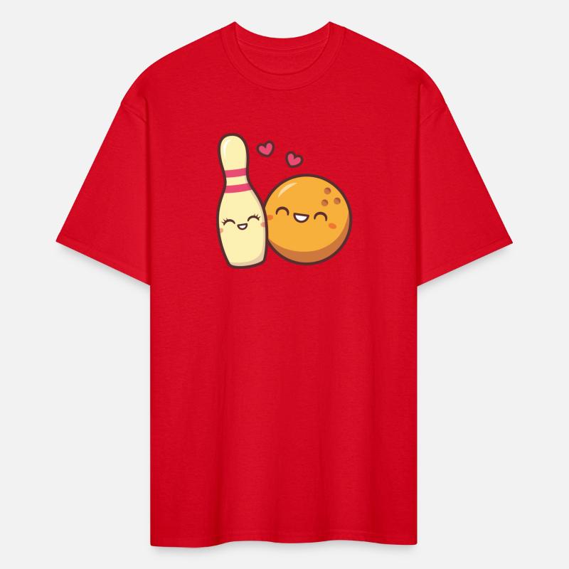 Cute Lovestruck Bowling Pin and Ball