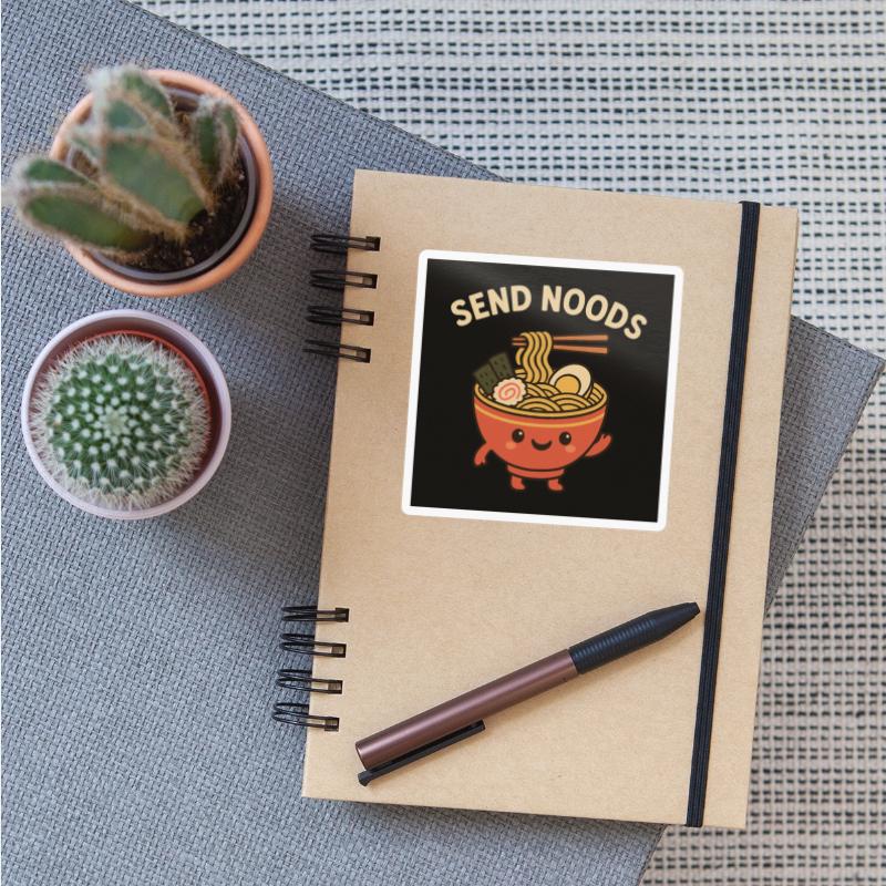 Cute Noodle Bowl with Sentiment