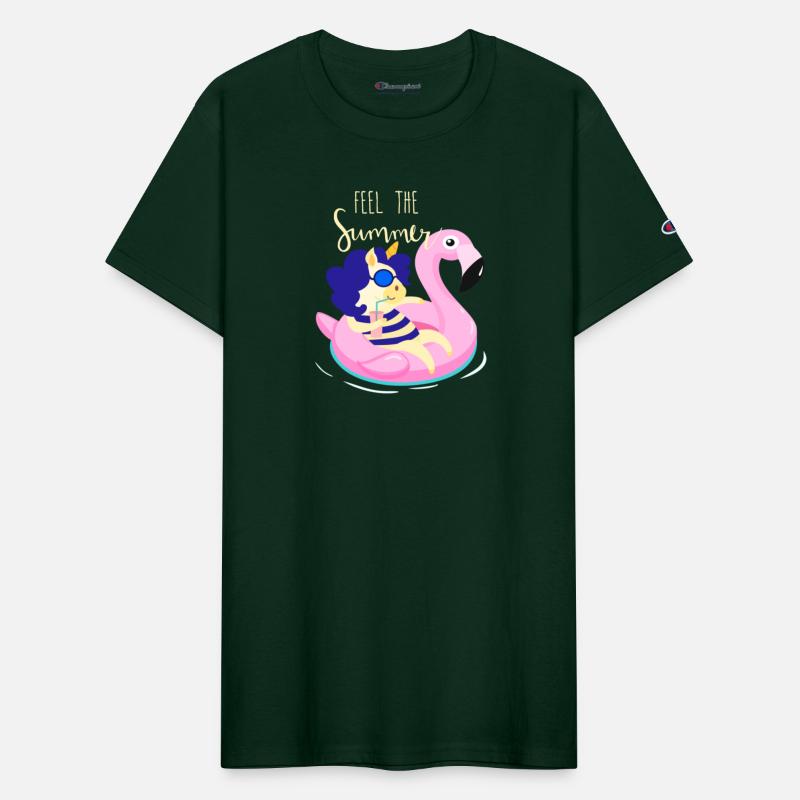 Cute Unicorn Relaxing In The Swimming Pool Design