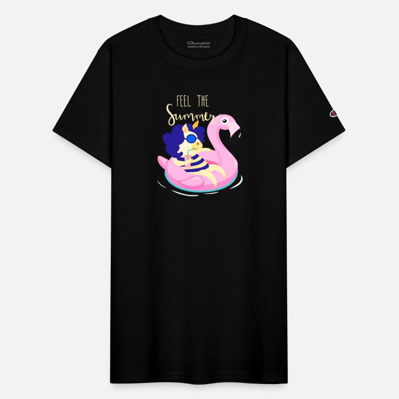 Cute Unicorn Relaxing In The Swimming Pool Design