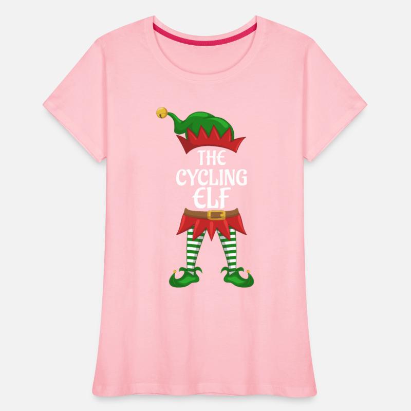 Cycling Elf Family Matching Group Christmas Party