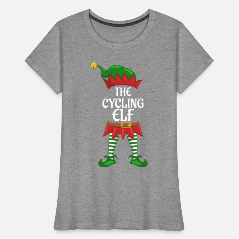 Cycling Elf Family Matching Group Christmas Party