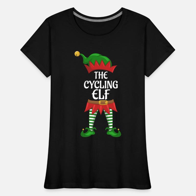 Cycling Elf Family Matching Group Christmas Party