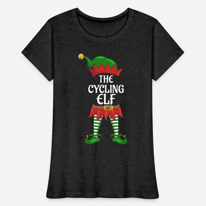 Cycling Elf Family Matching Group Christmas Party