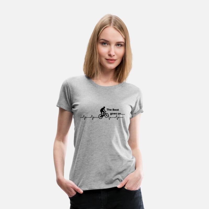Cycling Heartbeat T-Shirt- Bicycle Love Biking