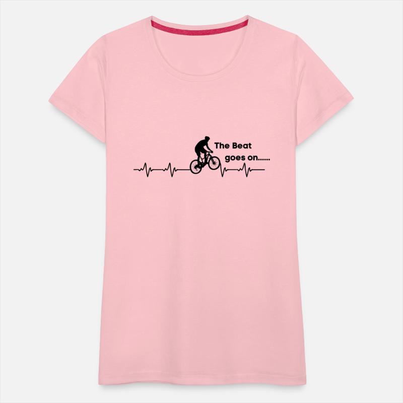 Cycling Heartbeat T-Shirt- Bicycle Love Biking
