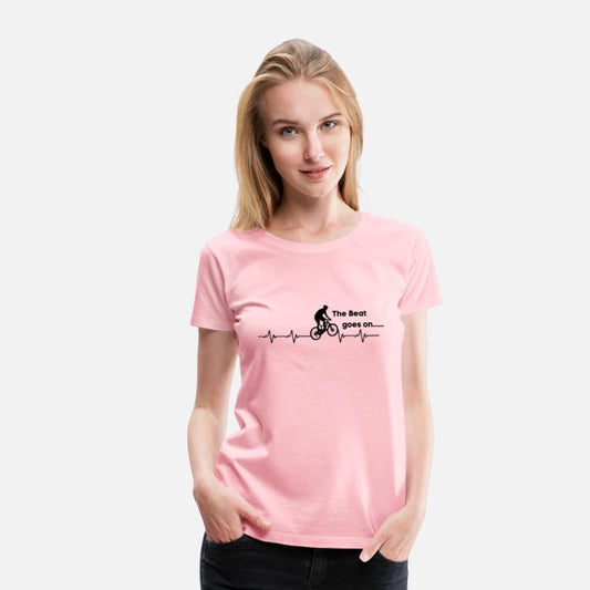 Cycling Heartbeat T-Shirt- Bicycle Love Biking