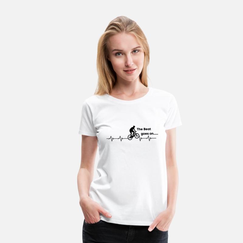 Cycling Heartbeat T-Shirt- Bicycle Love Biking