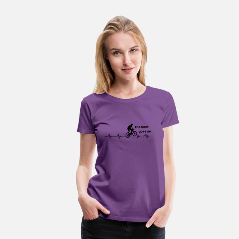 Cycling Heartbeat T-Shirt- Bicycle Love Biking