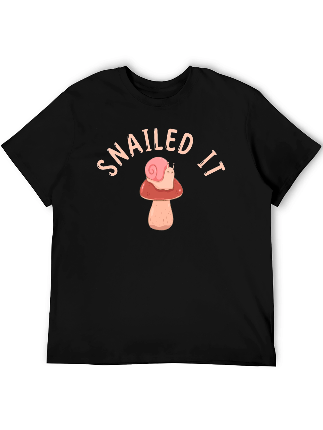 Snailed It T-Shirt - Snail Mushroom Graphic Tee