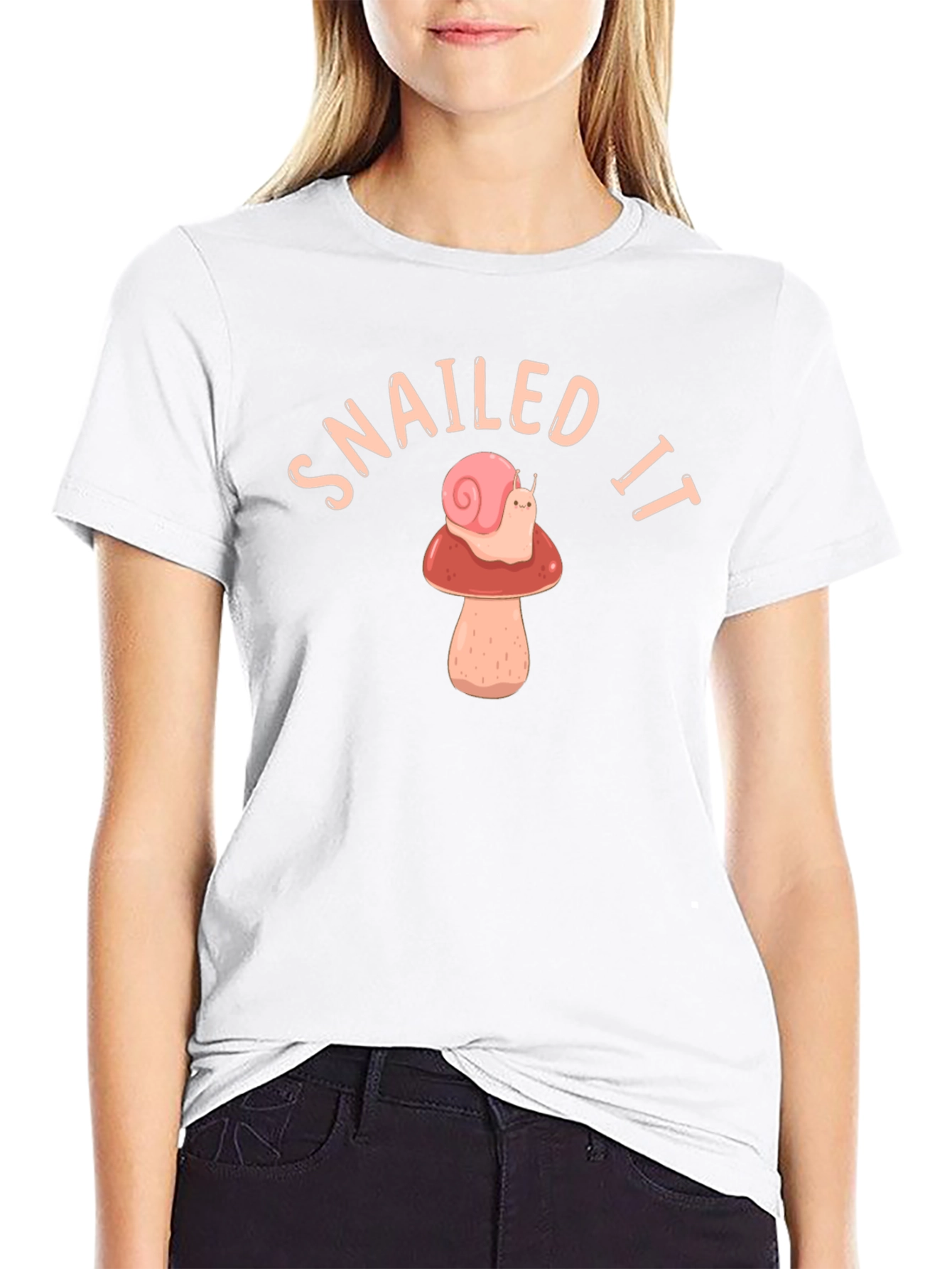 Snailed It T-Shirt - Snail Mushroom Graphic Tee