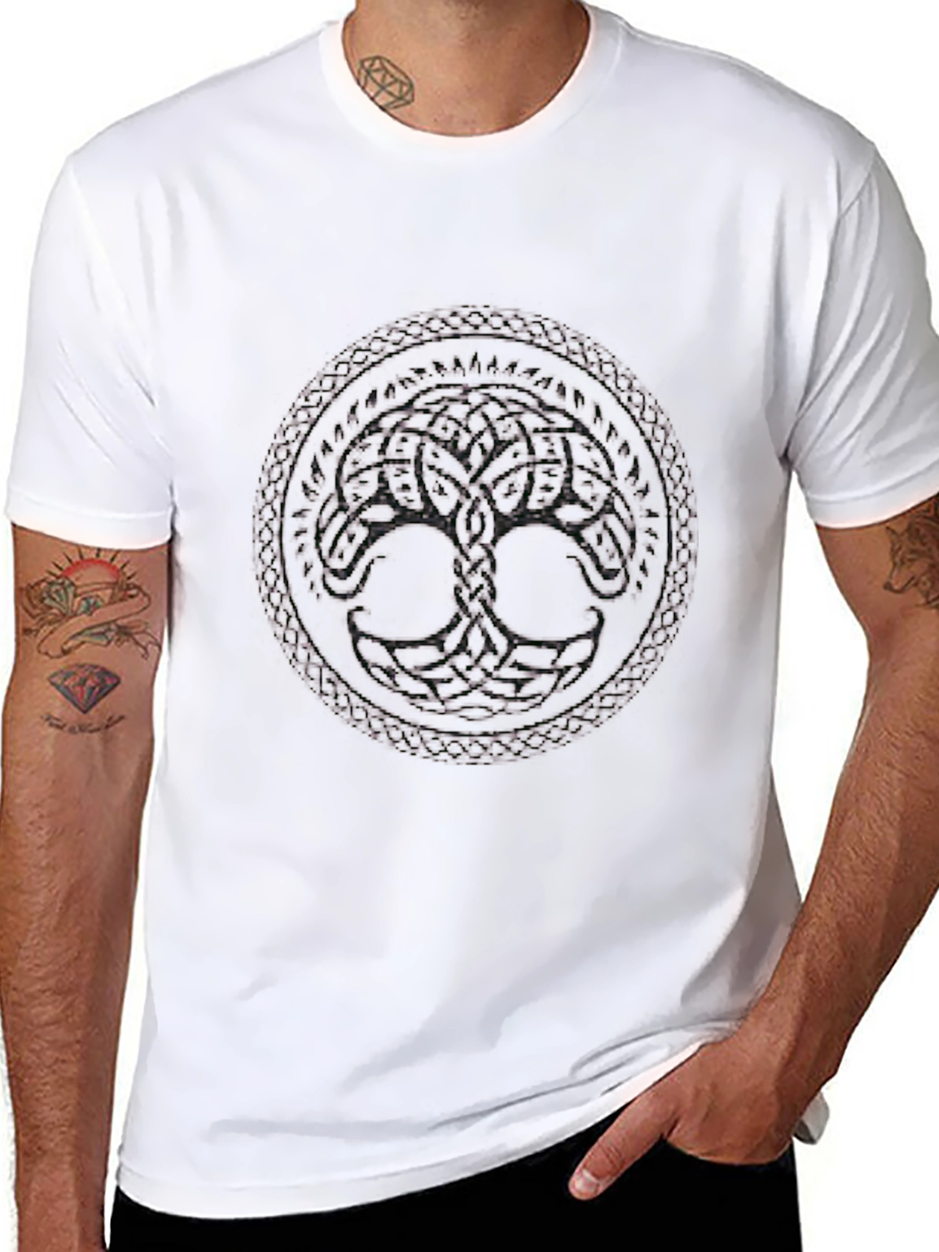 Celtic Tree of Life Black T-Shirt