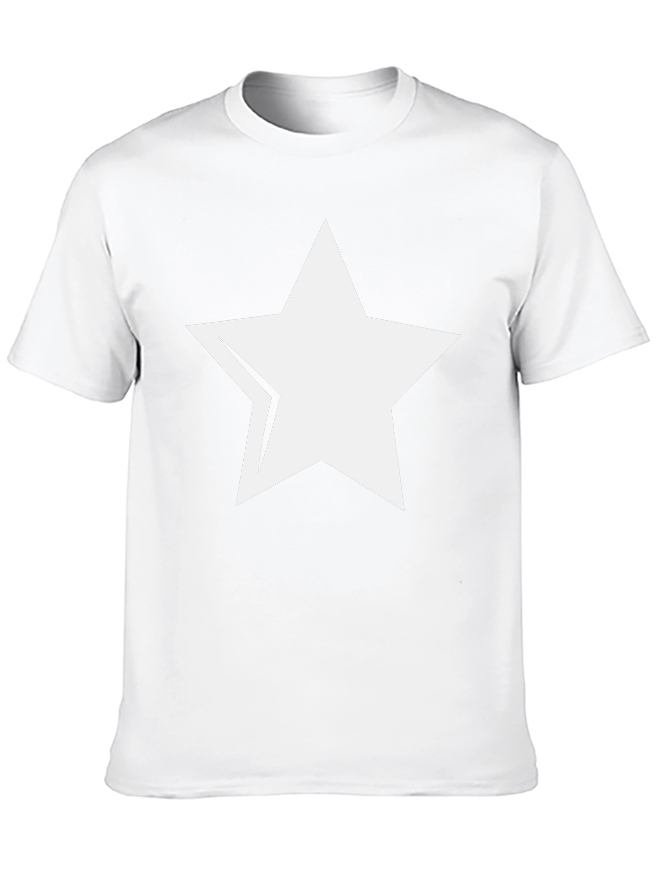 Bold Star Graphic Tee - Stylish Black Cotton T-Shirt