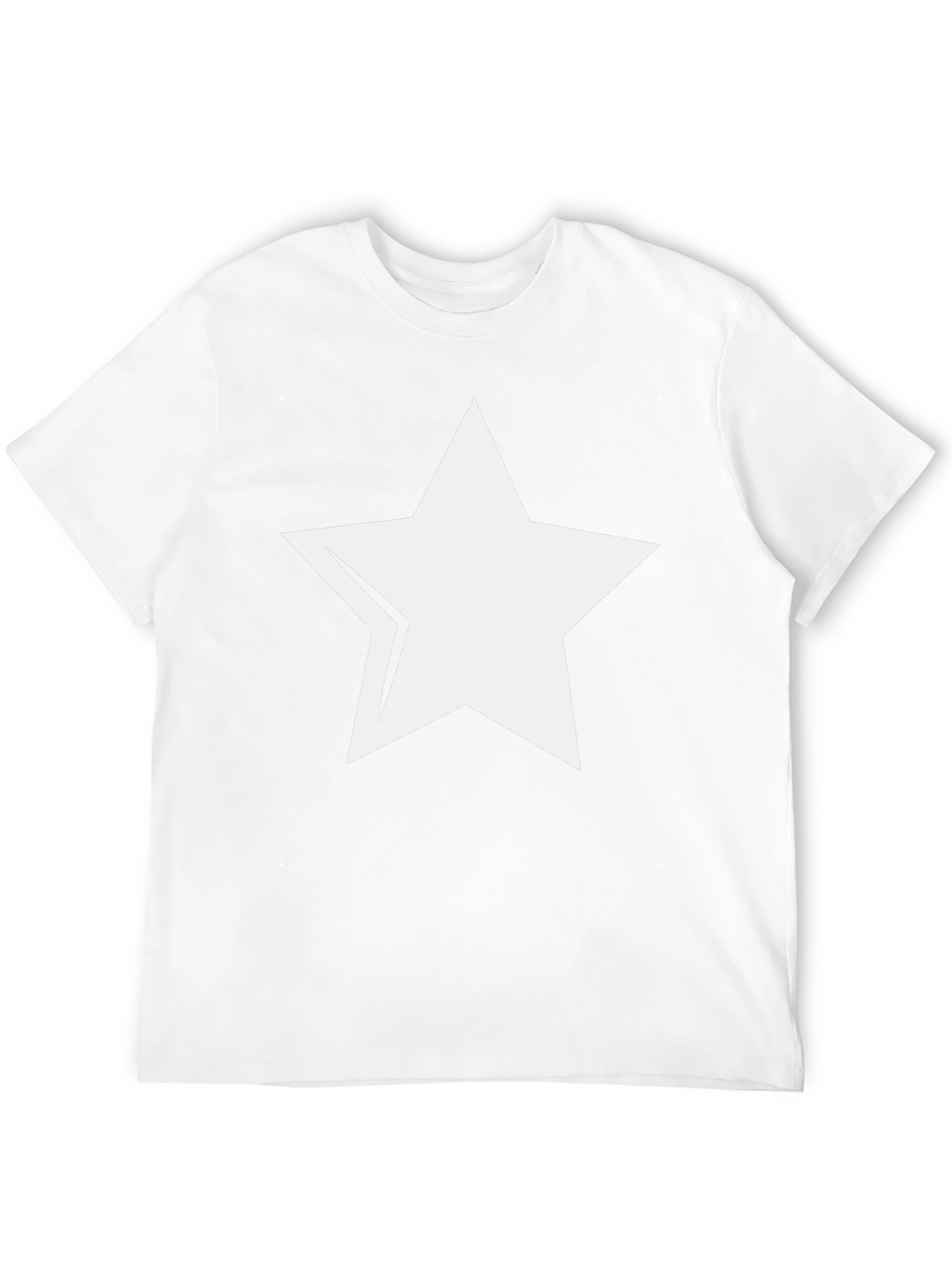 Bold Star Graphic Tee - Stylish Black Cotton T-Shirt