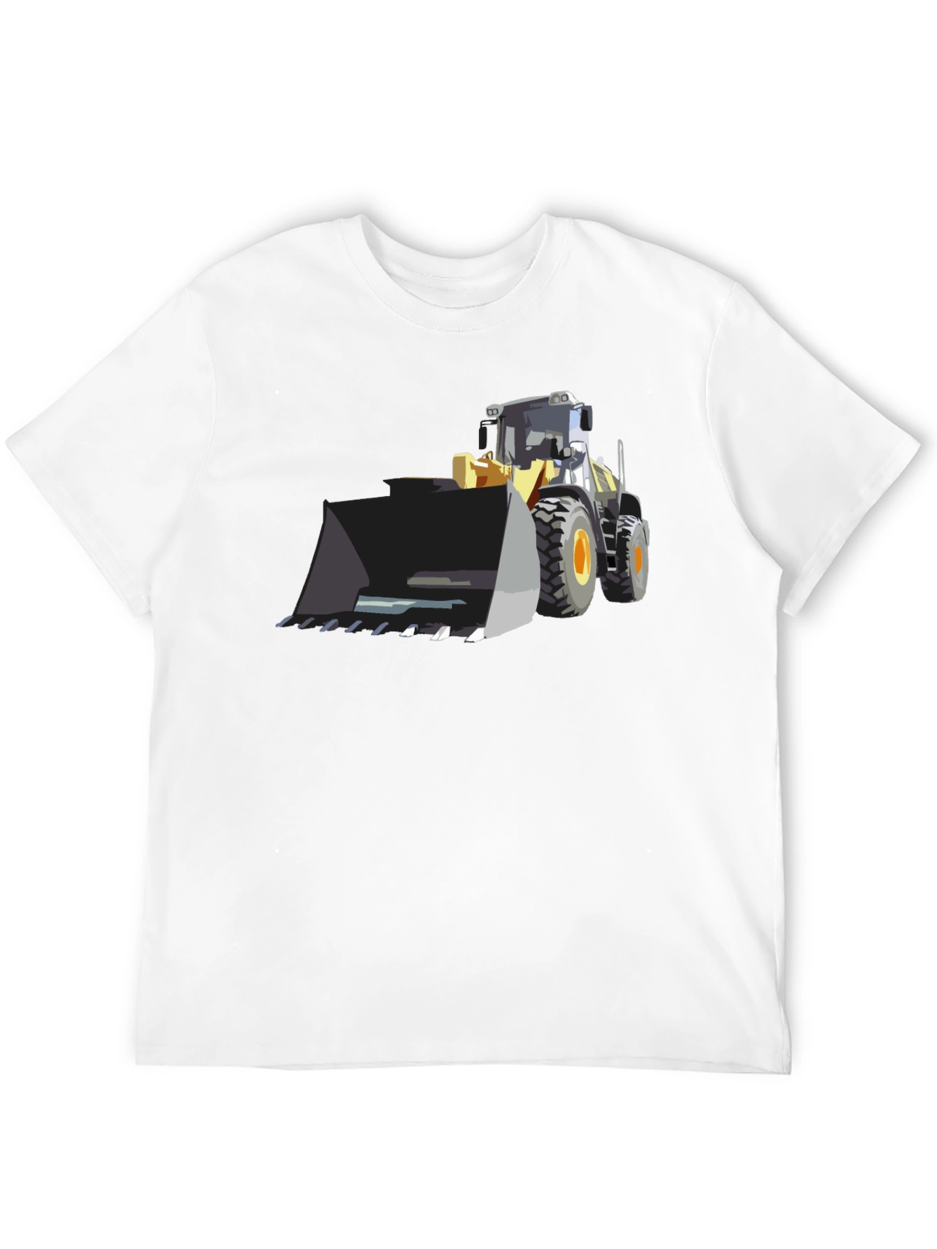 Bulldozer Graphic Tee - Black Cotton T-Shirt