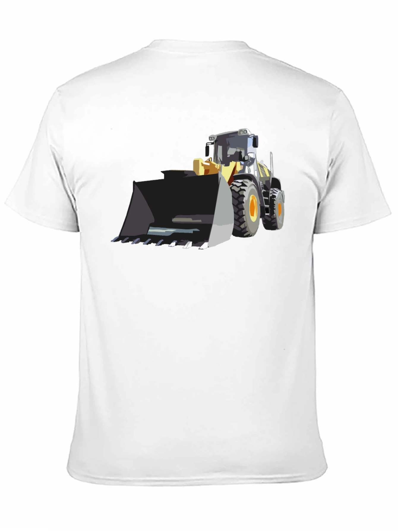 Bulldozer Graphic Tee - Black Cotton T-Shirt