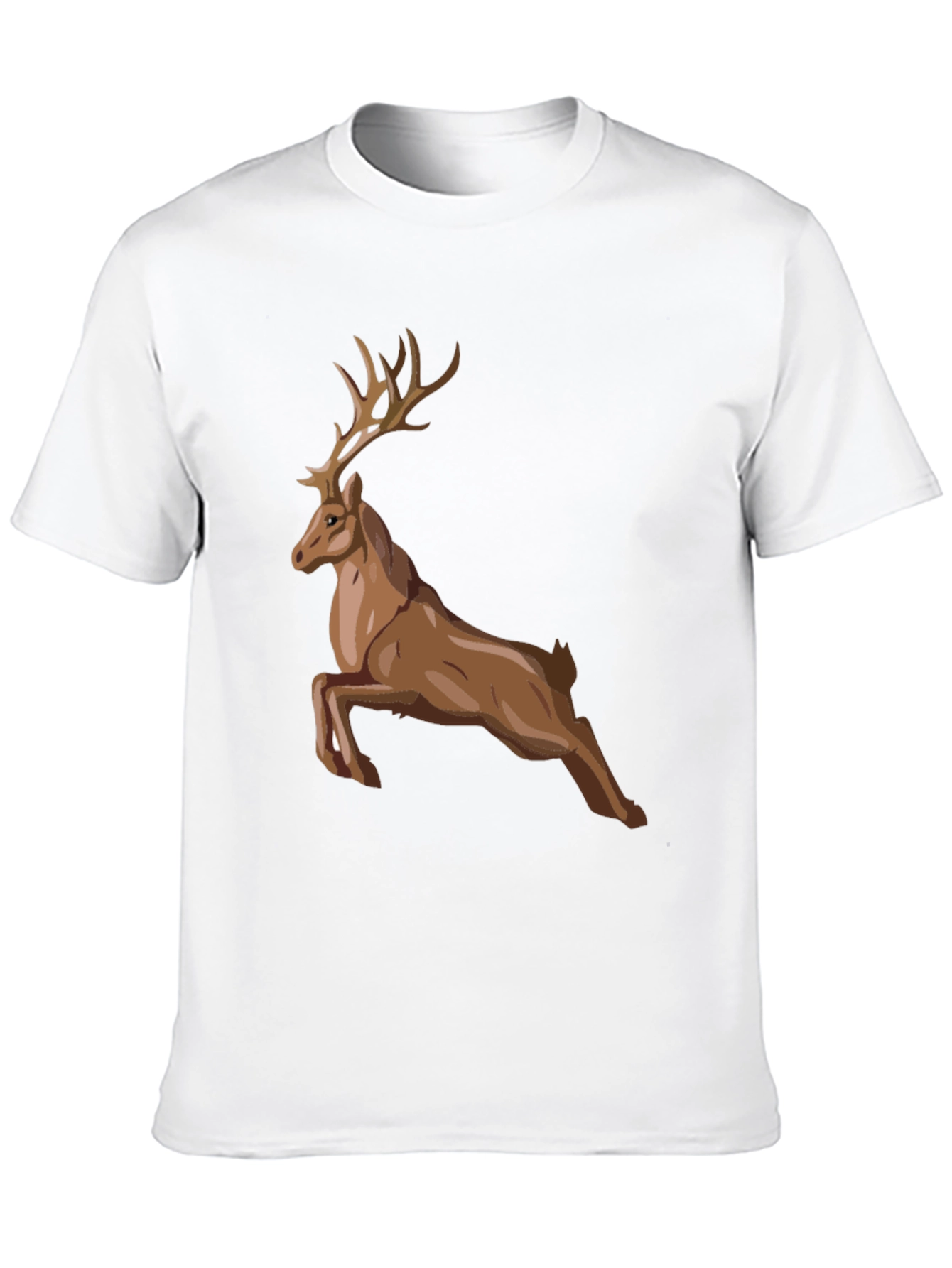 Mens Black Deer Graphic Tee