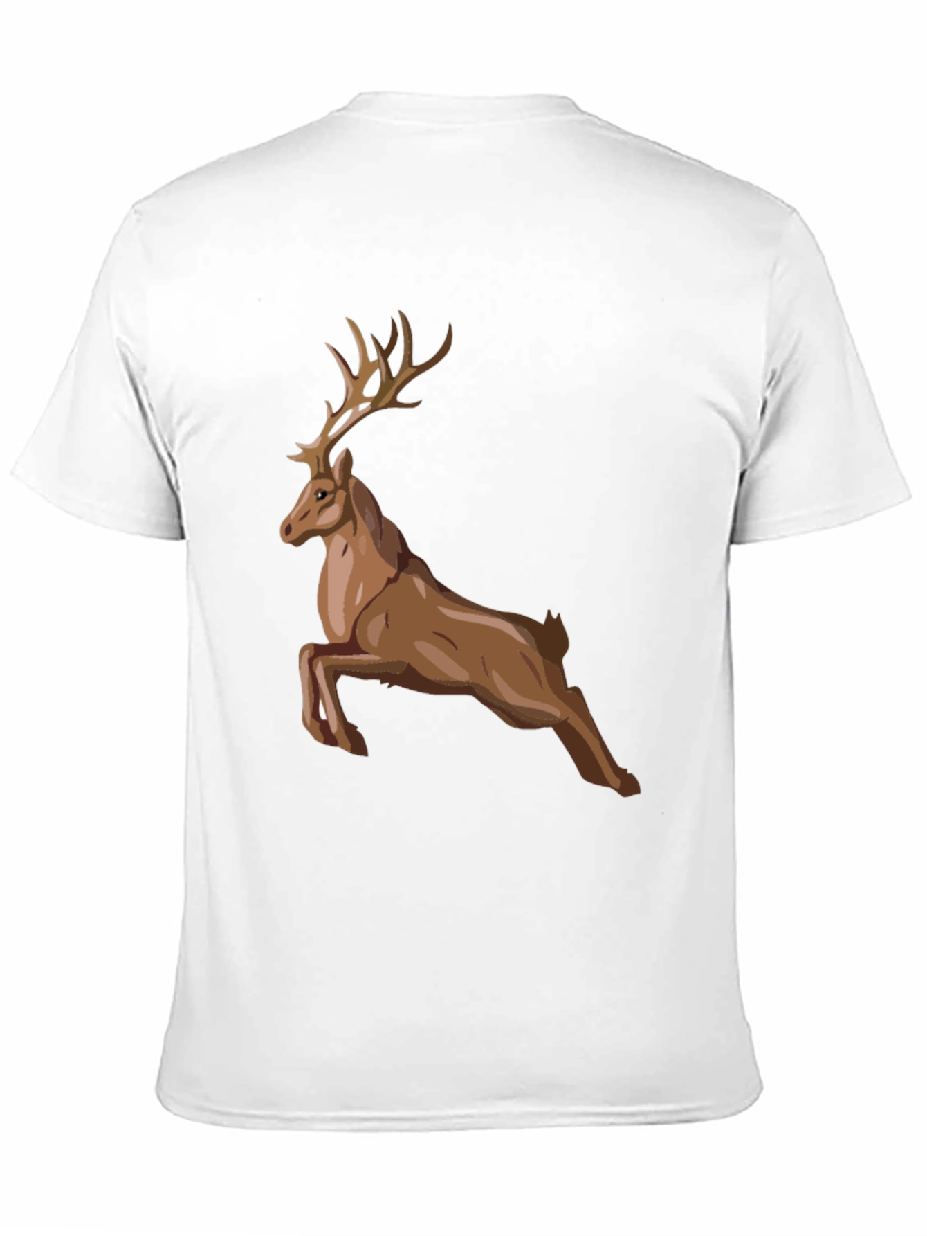 Mens Black Deer Graphic Tee