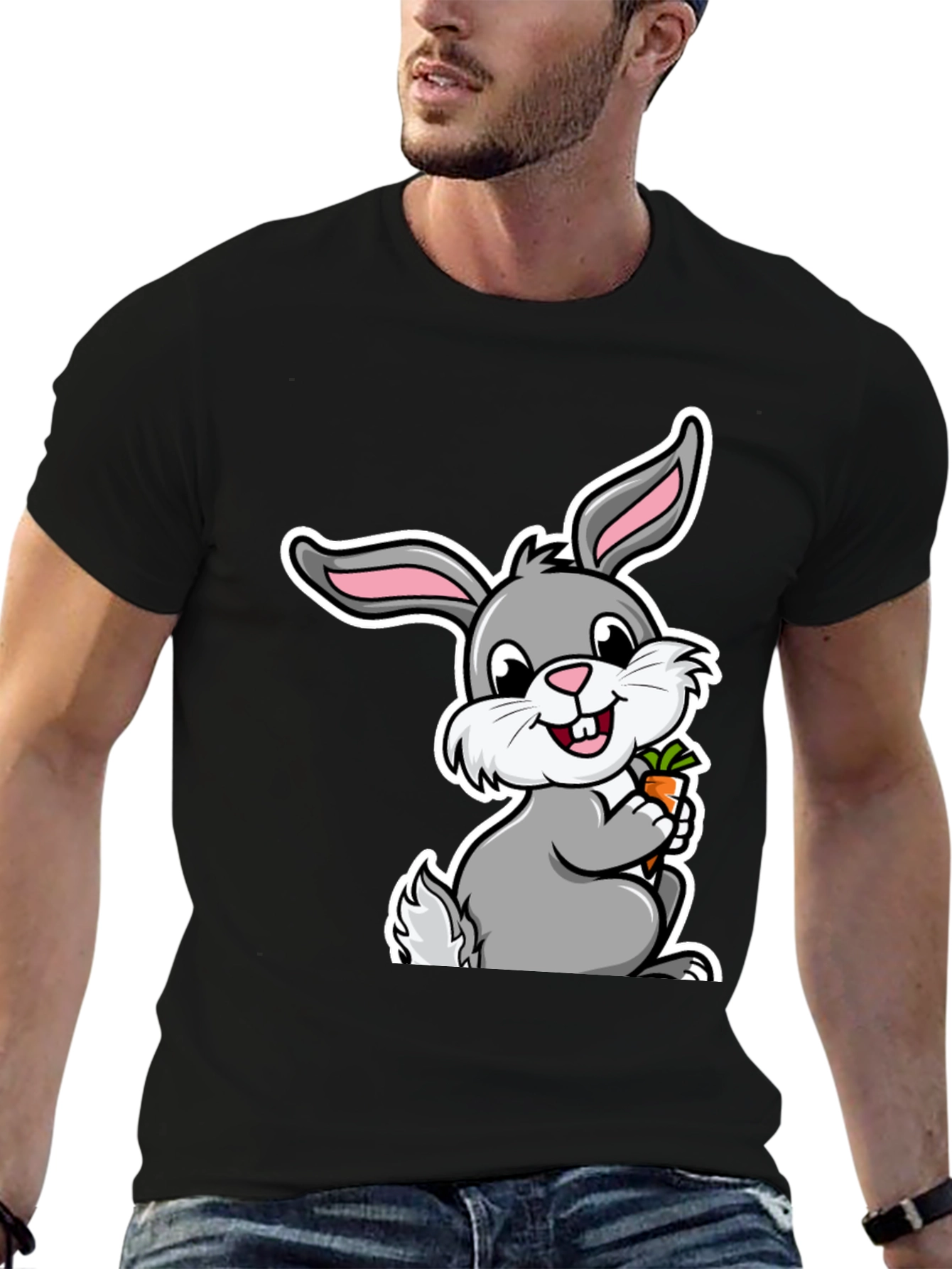 Cute Bunny Graphic T-Shirt - Easter Gift