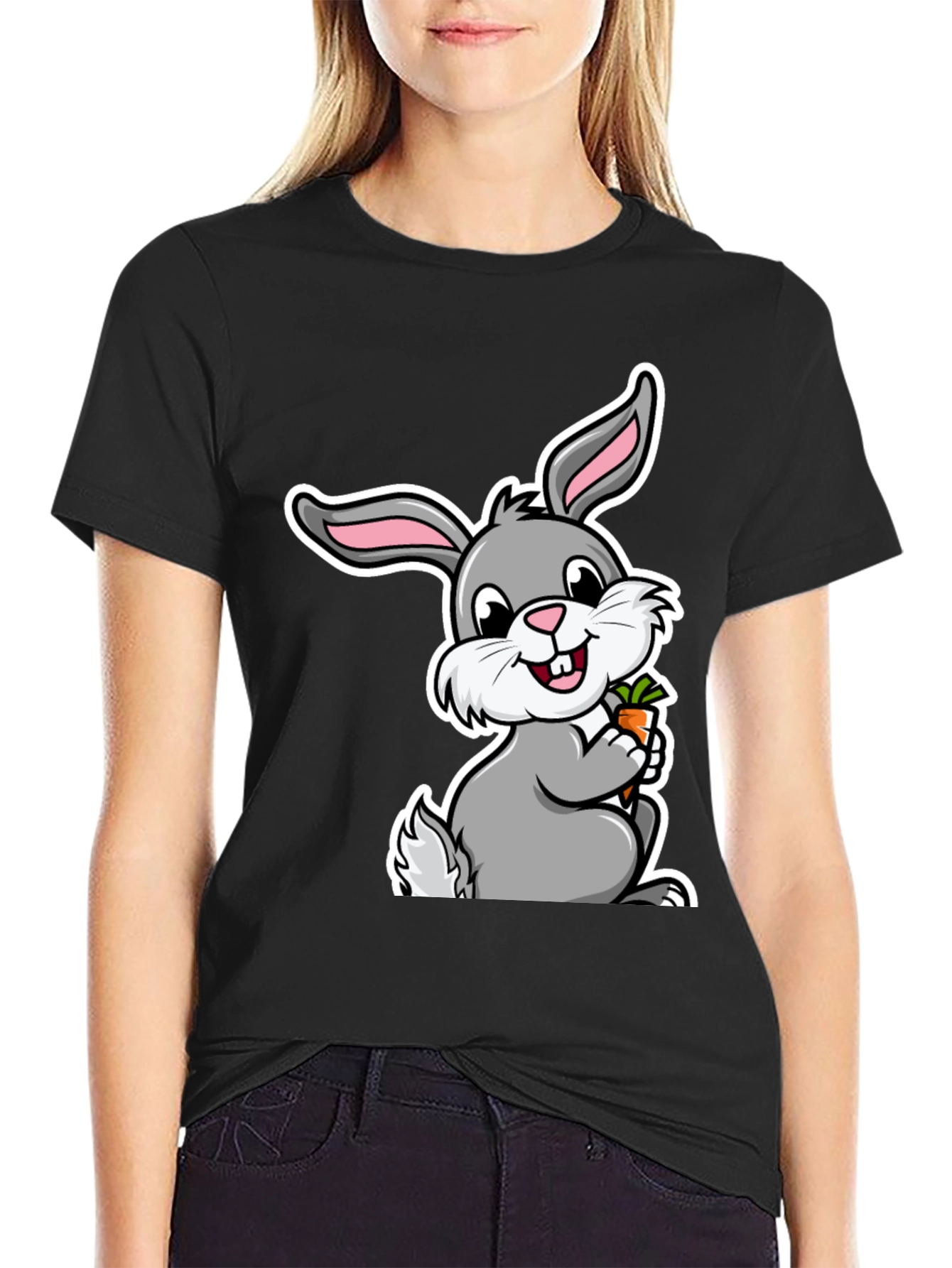 Cute Bunny Graphic T-Shirt - Easter Gift