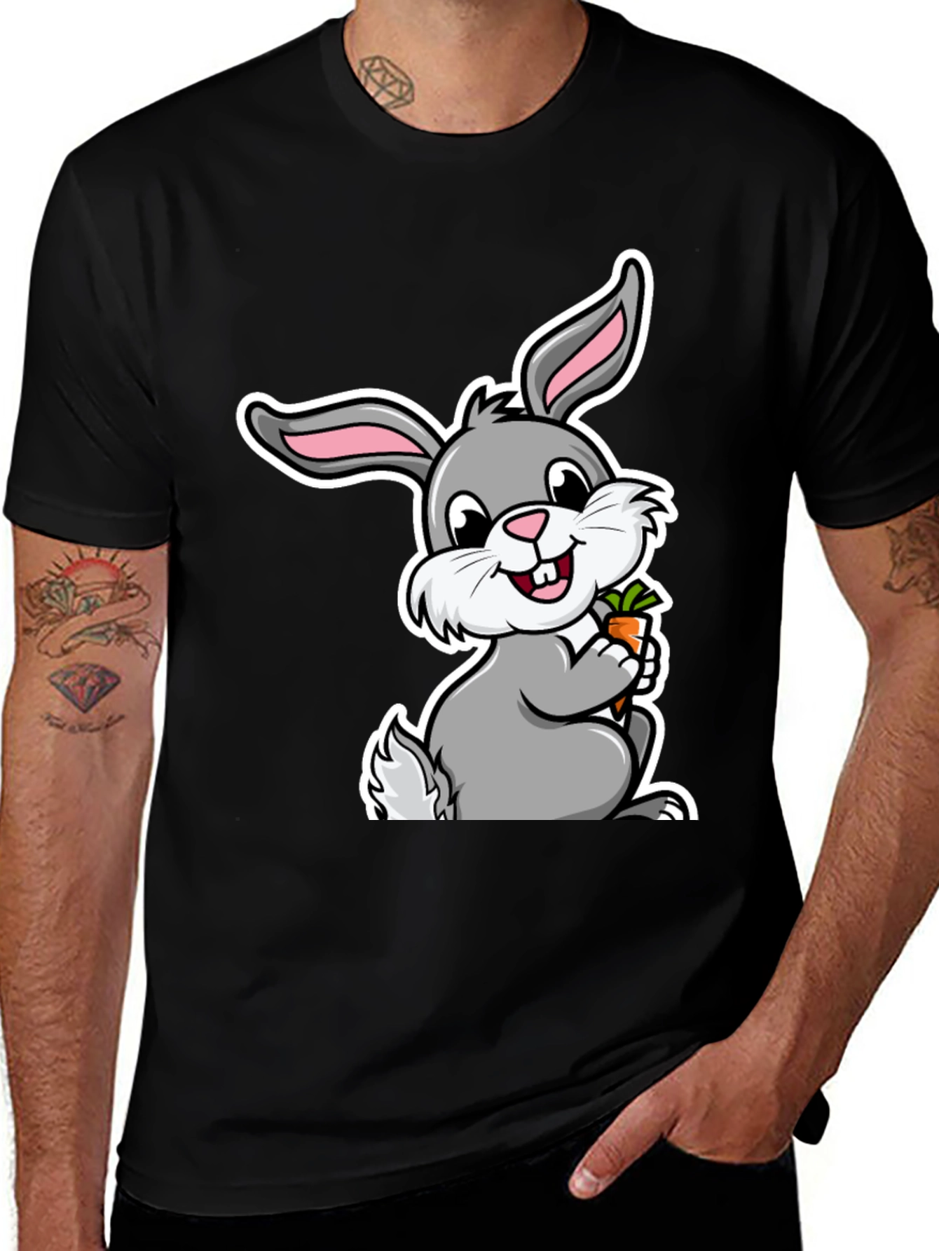 Cute Bunny Graphic T-Shirt - Easter Gift