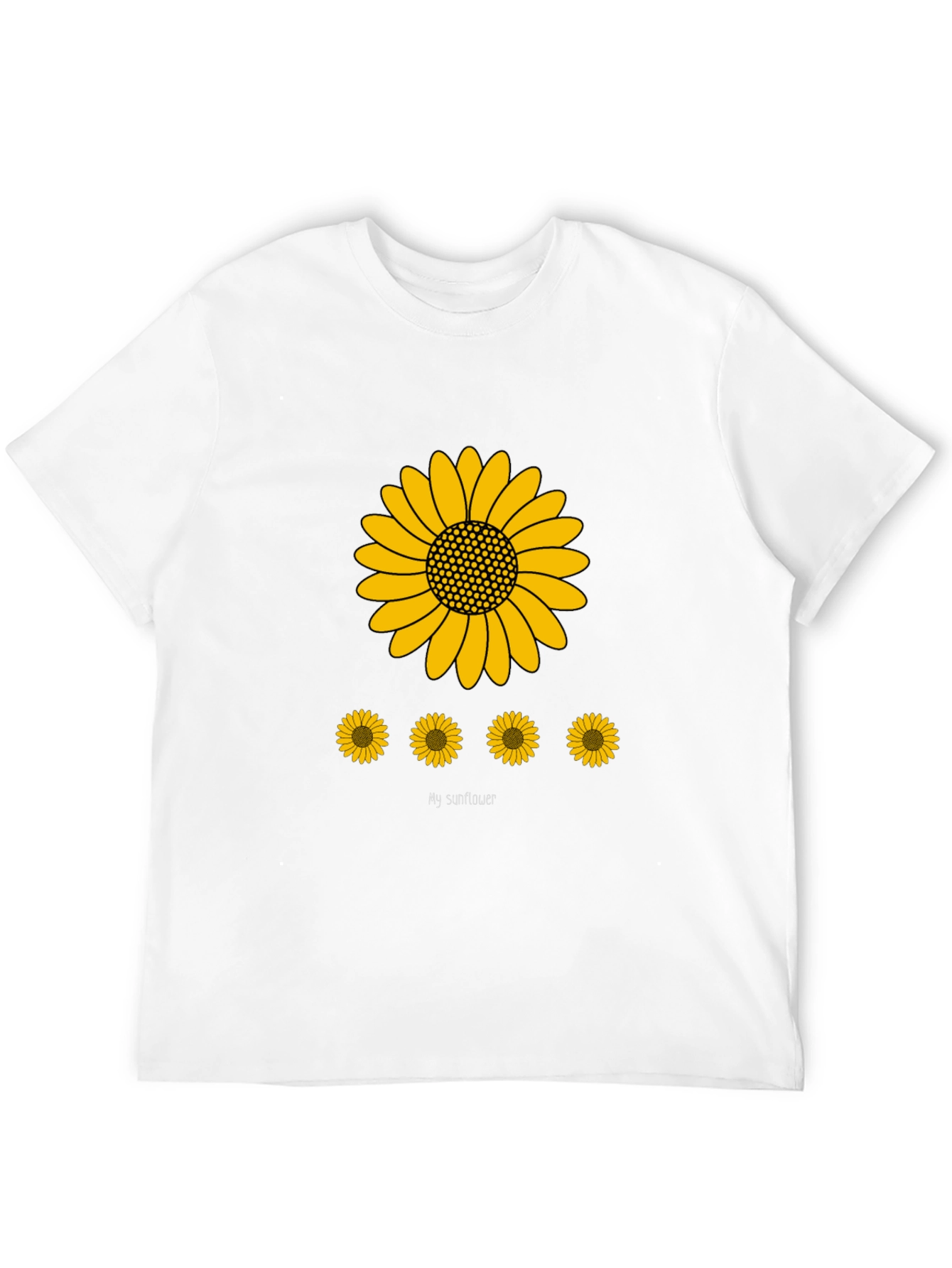 Sunflower Graphic Print Mens T-Shirt