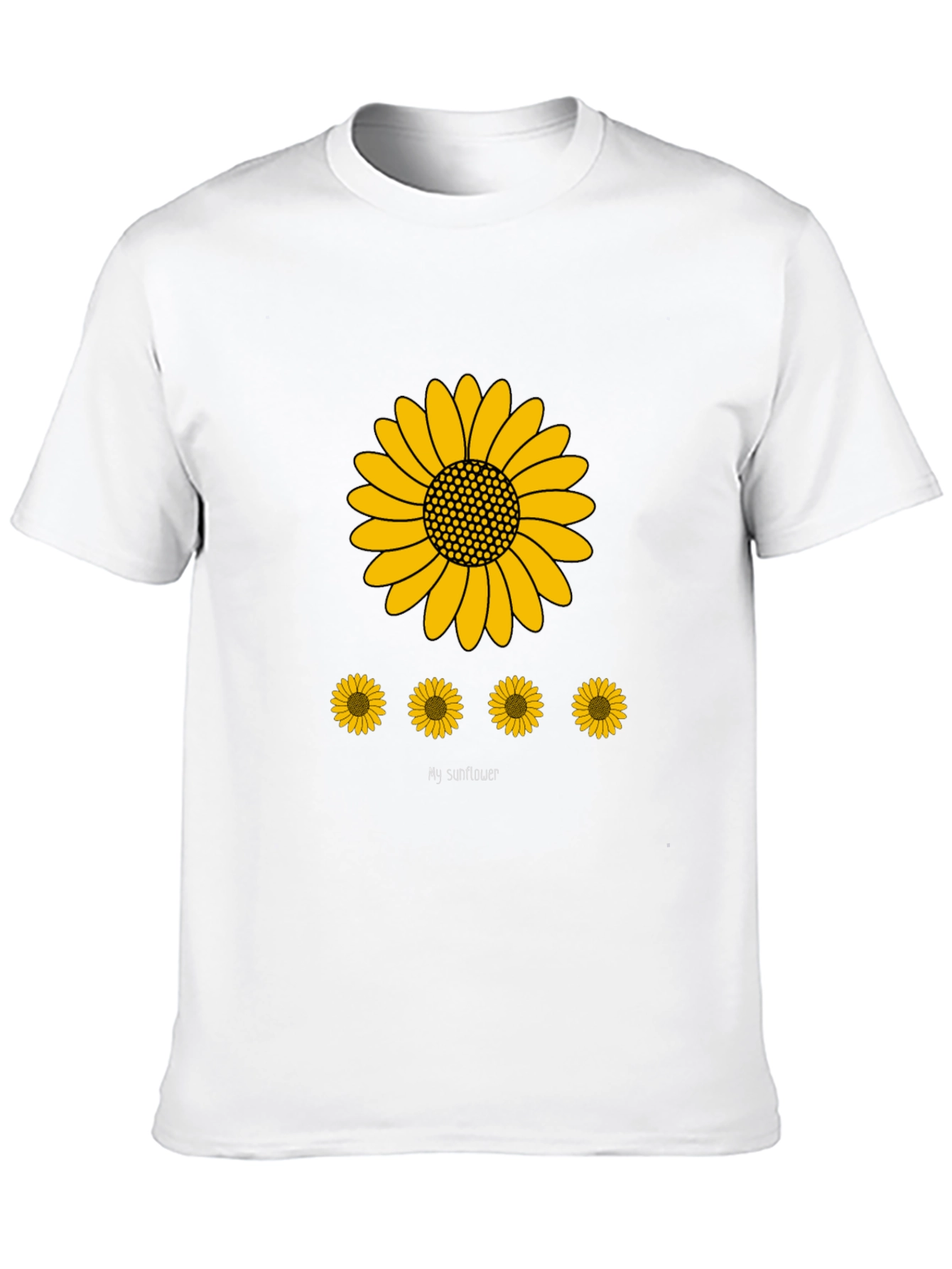 Sunflower Graphic Print Mens T-Shirt