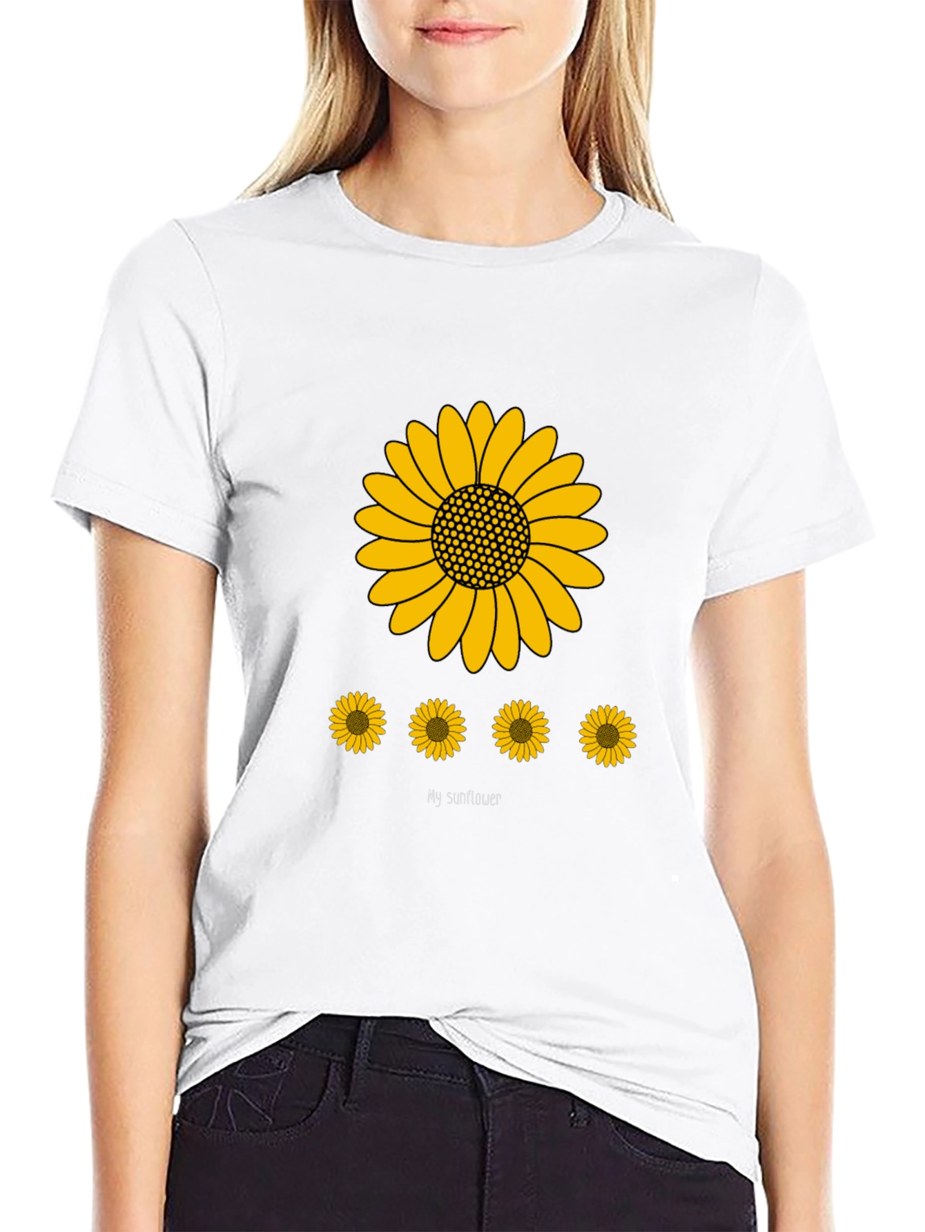 Sunflower Graphic Print Mens T-Shirt