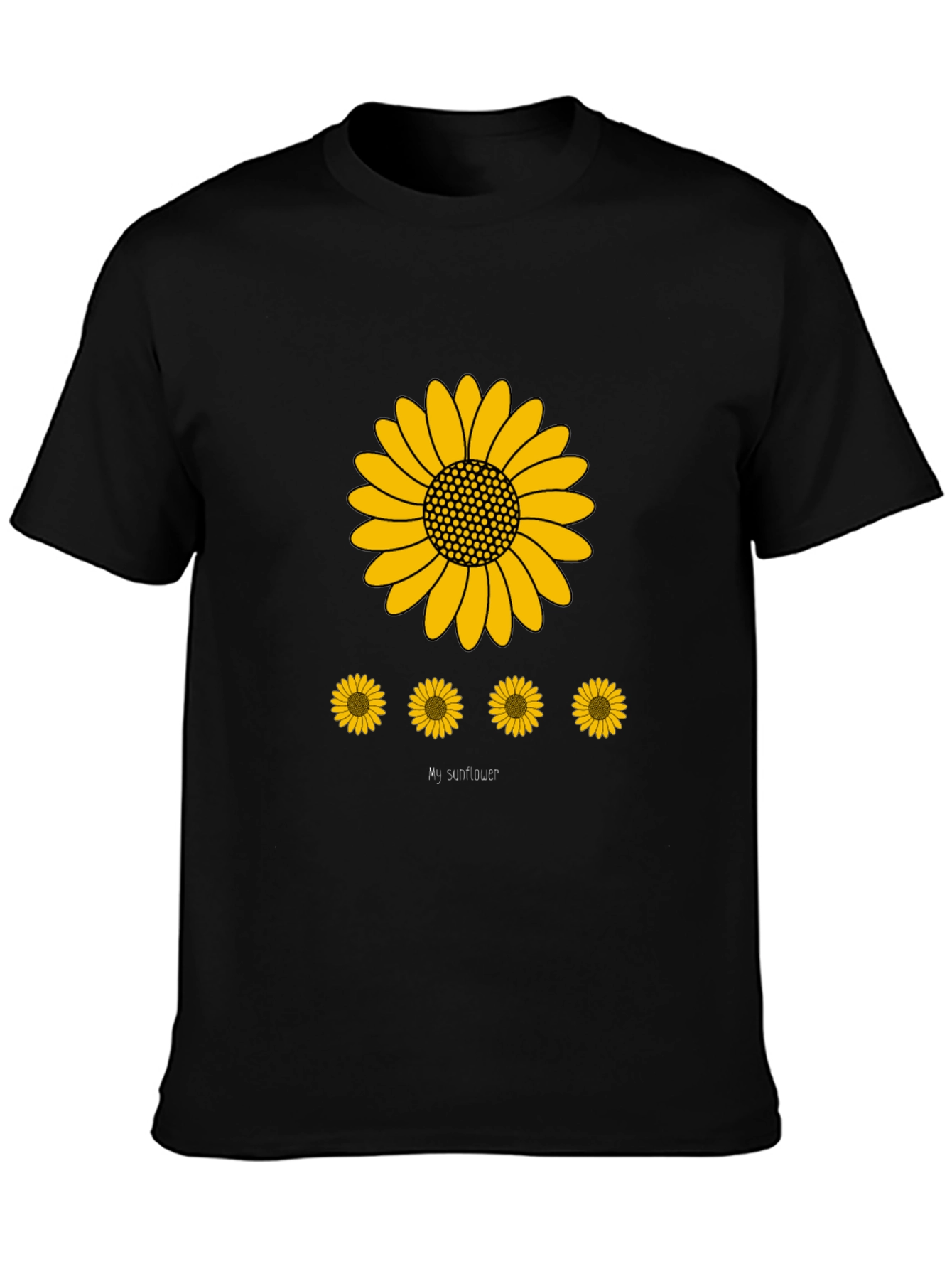 Sunflower Graphic Print Mens T-Shirt