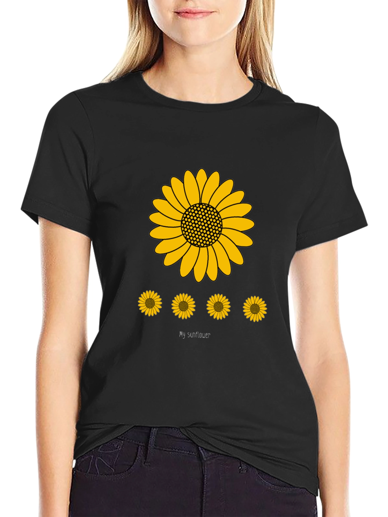 Sunflower Graphic Print Mens T-Shirt