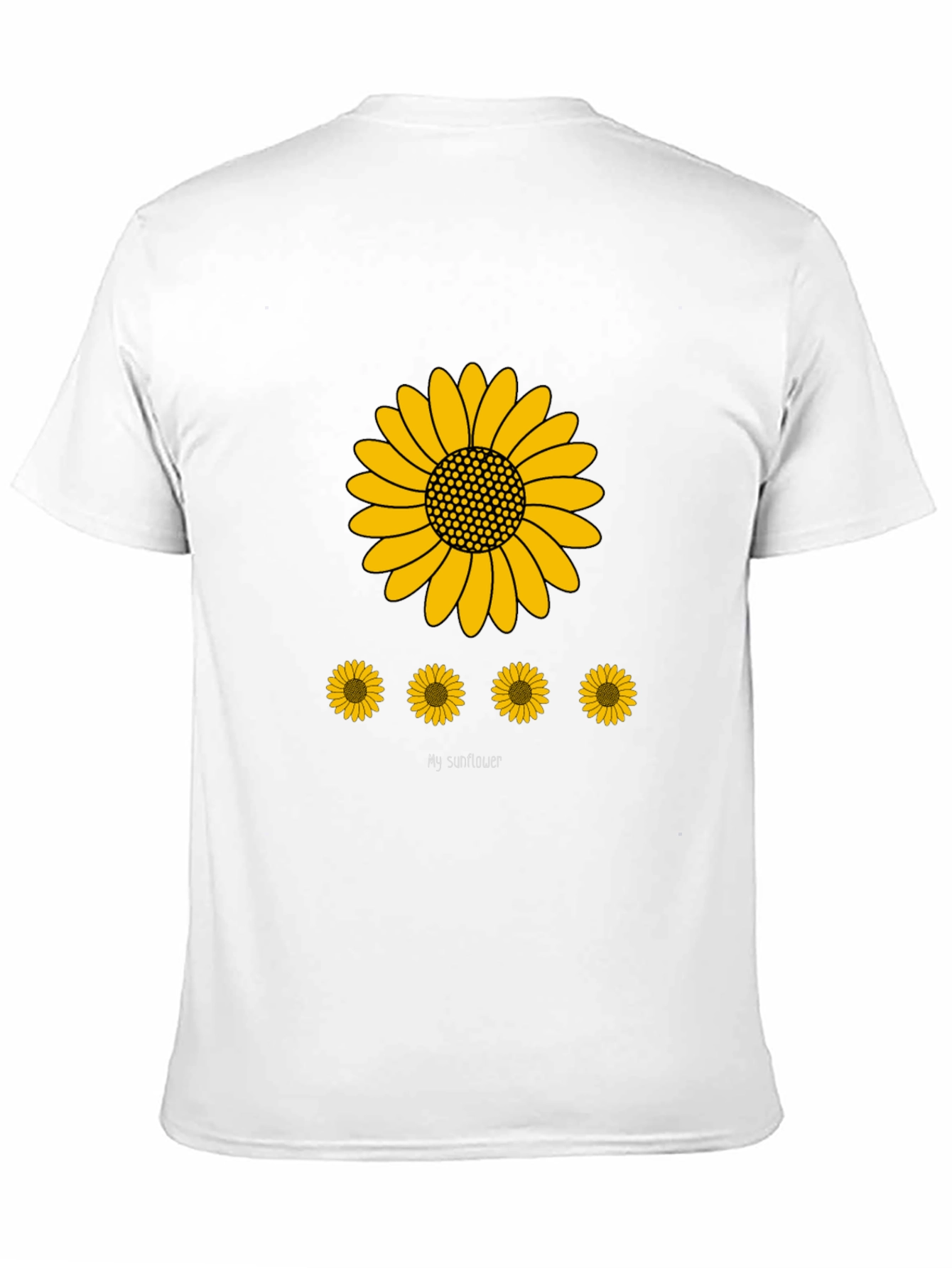 Sunflower Graphic Print Mens T-Shirt