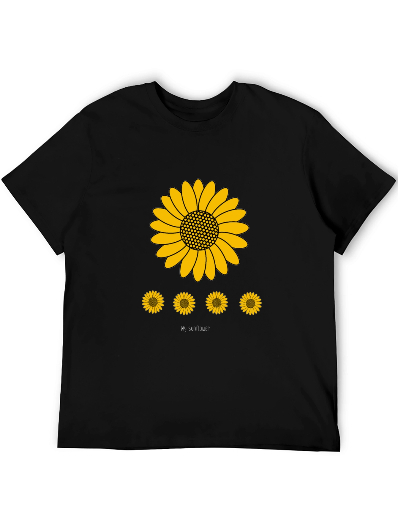 Sunflower Graphic Print Mens T-Shirt