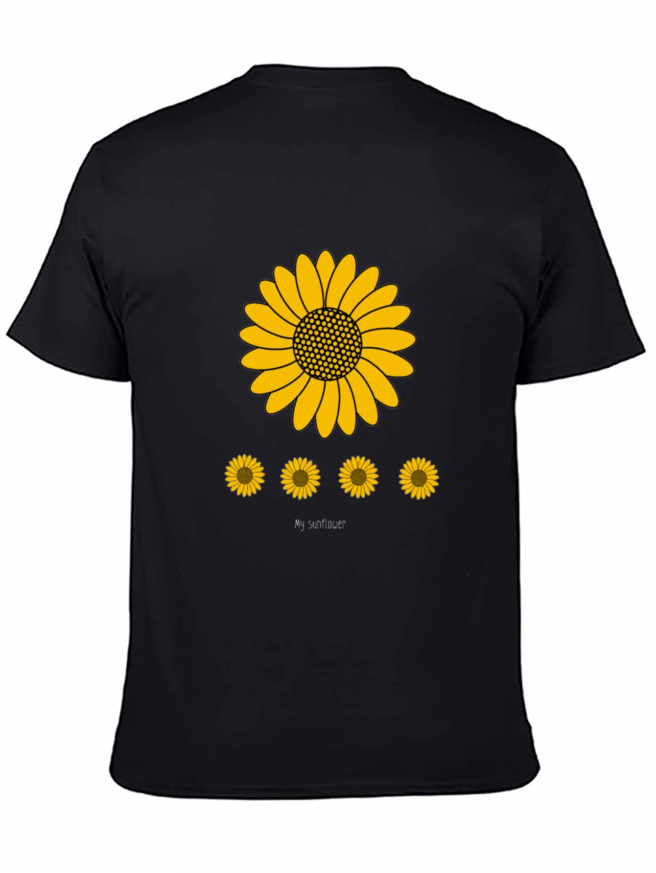 Sunflower Graphic Print Mens T-Shirt