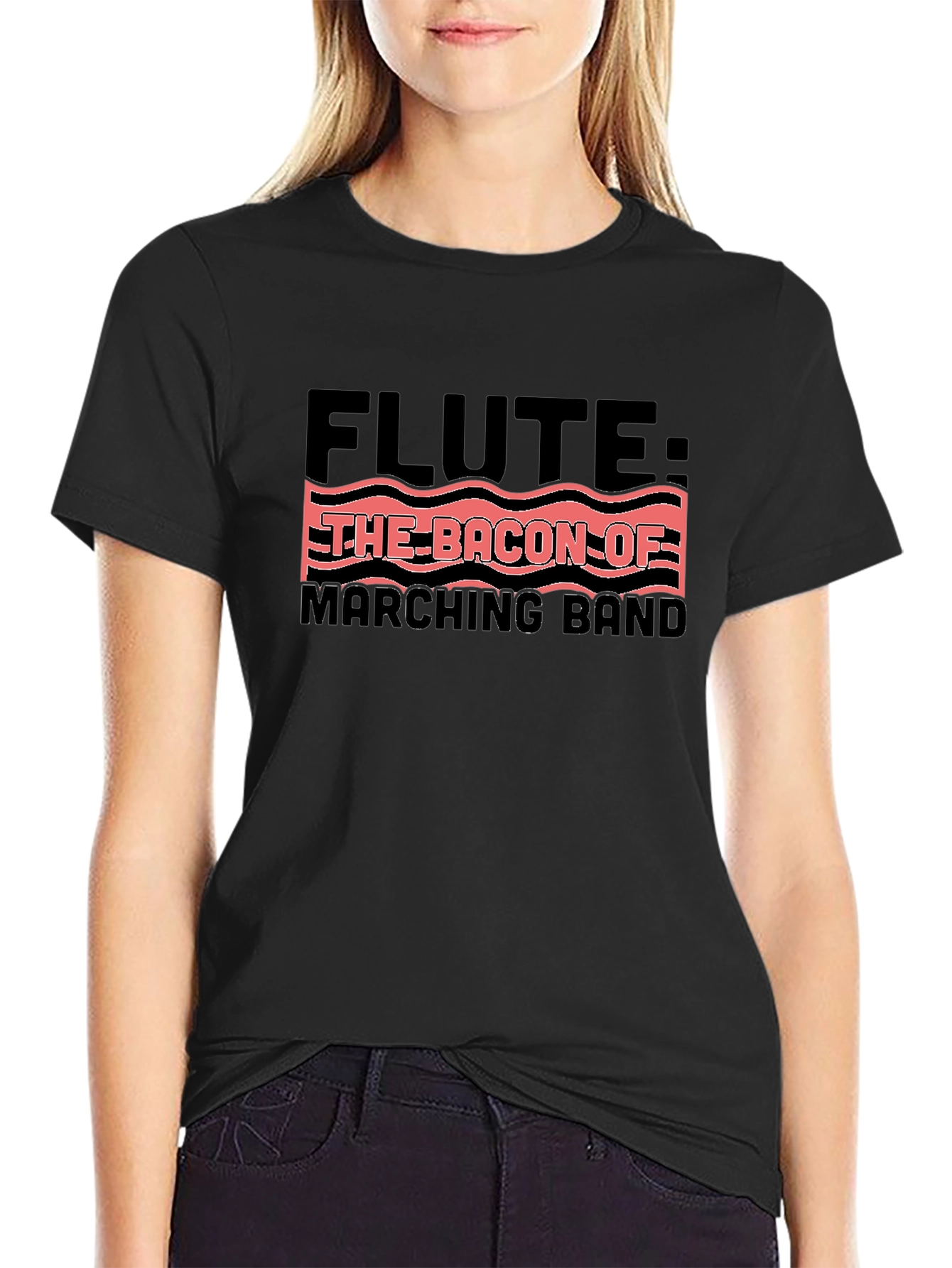 Flute Bacon of Marching Band T-Shirt