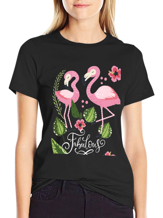 Fabulous Flamingo Graphic T-Shirt