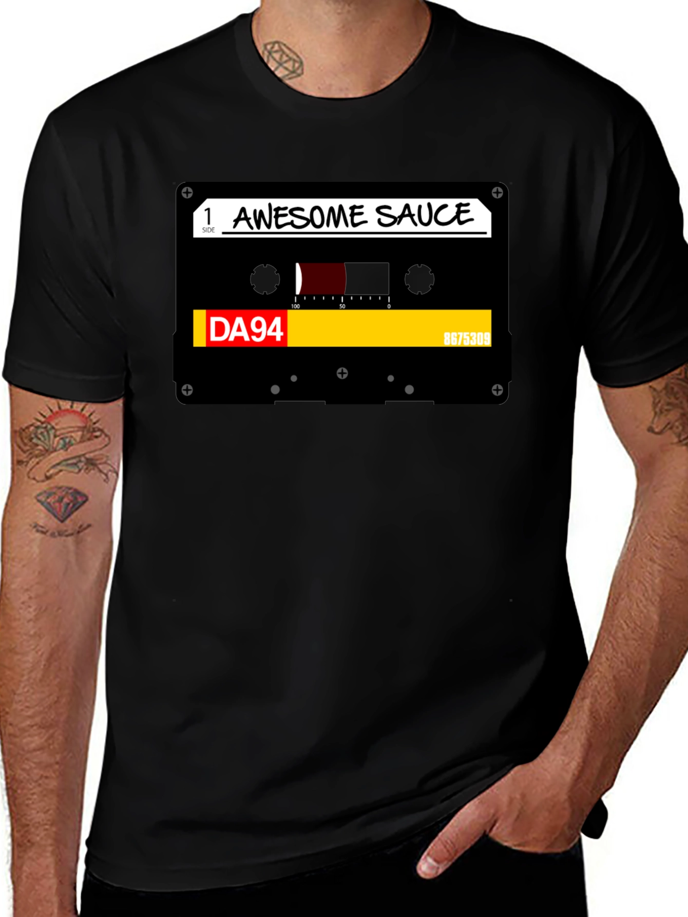 Awesome Sauce Cassette Tape T-Shirt - Retro Music Tee