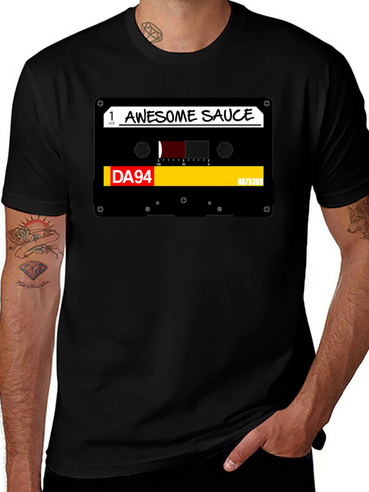 Awesome Sauce Cassette Tape T-Shirt - Retro Music Tee