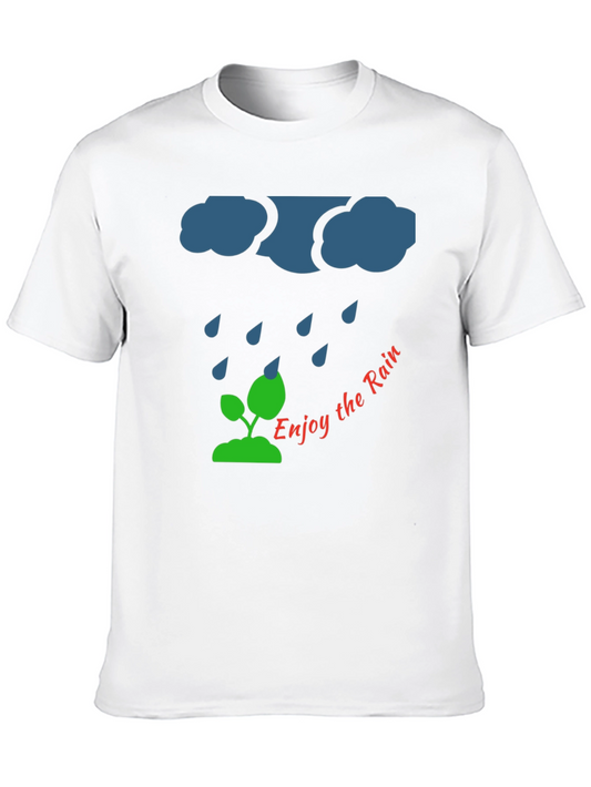 Enjoy the Rain T-Shirt - Nature Inspired Design