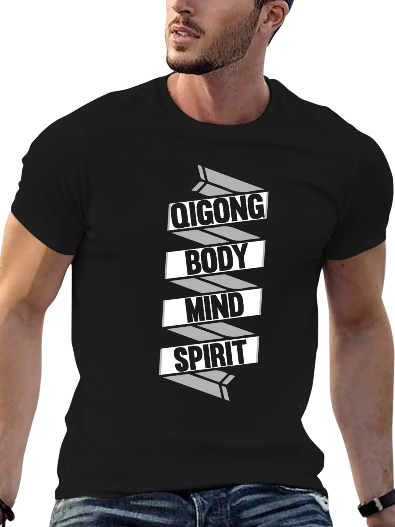 Qigong Body Mind Spirit Graphic T-Shirt