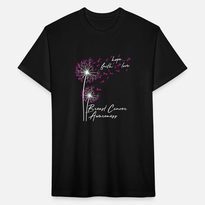 Dandelion Faith Hope Love Breast Cancer Awareness